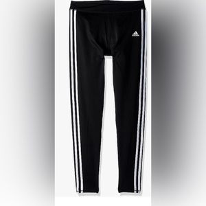 Adidas Girls Super Star Size Large Black With 3 White Stripes Legging/Jogger New